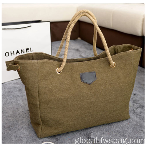 Custom Canvas Tote Shopping Bags Wholesale Custom Print Logo Casual Black Shopping Bags Factory